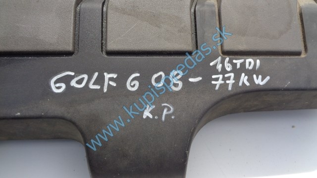 horný kryt na motor na vw volkswagen golf 6 1,6tdi, 